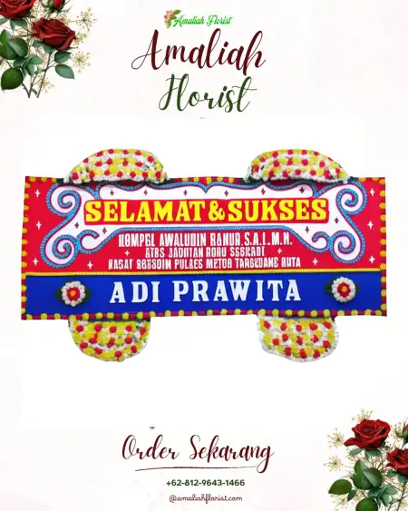Papan Bunga Ucapan Selamat Teluklada